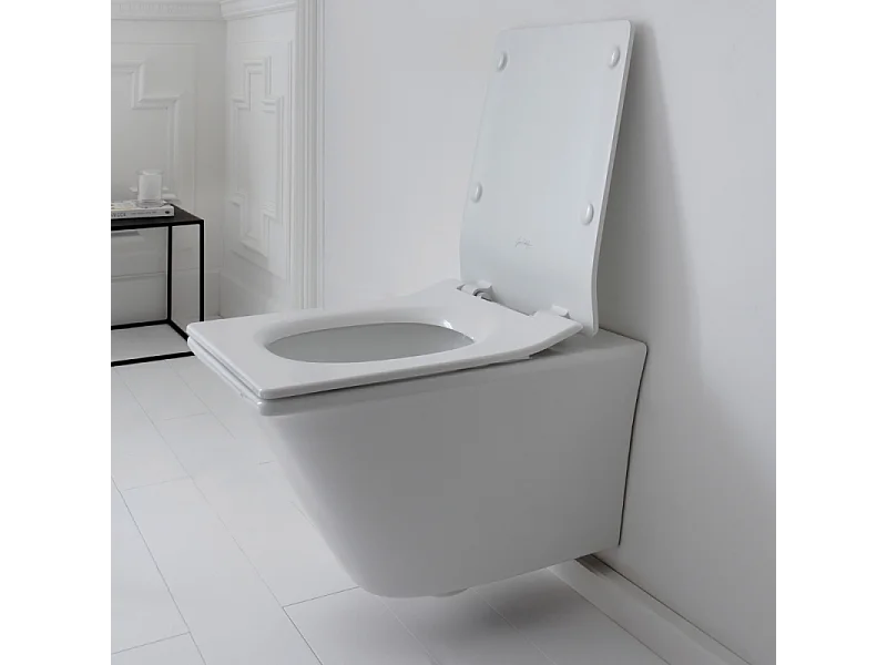 WC suspendu sans bride JACOB DELAFON Grands Boulevards caréné + abattant