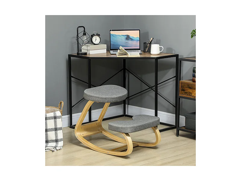 Chaise ergonomique à genoux GLADYS grise 