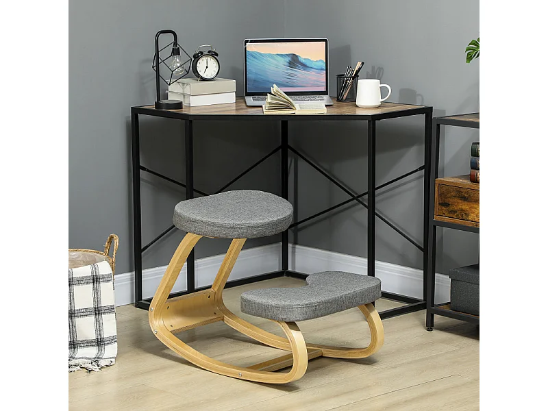 Chaise ergonomique à genoux GLADYS grise 