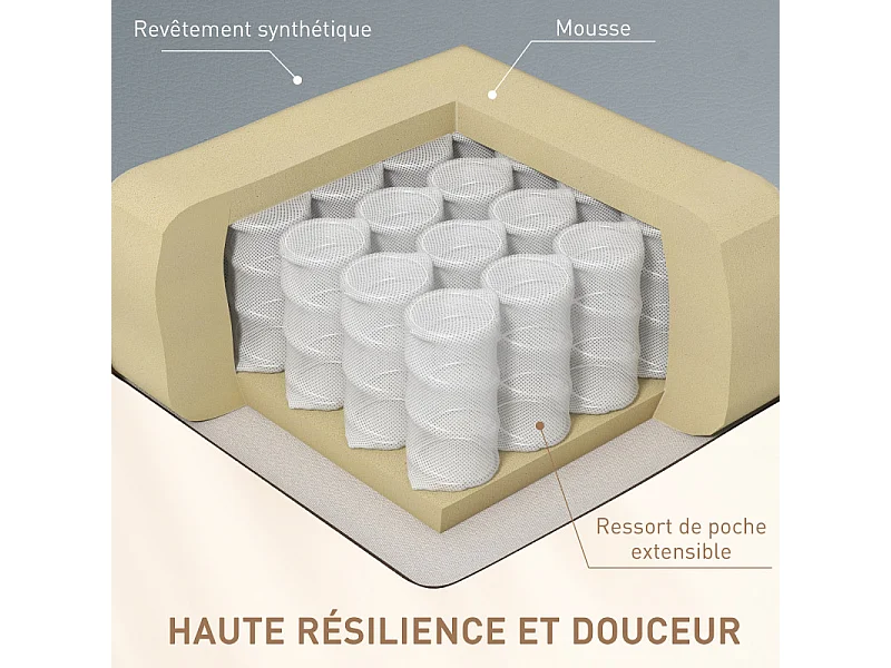 Fauteuil massant chauffant GORAN gris