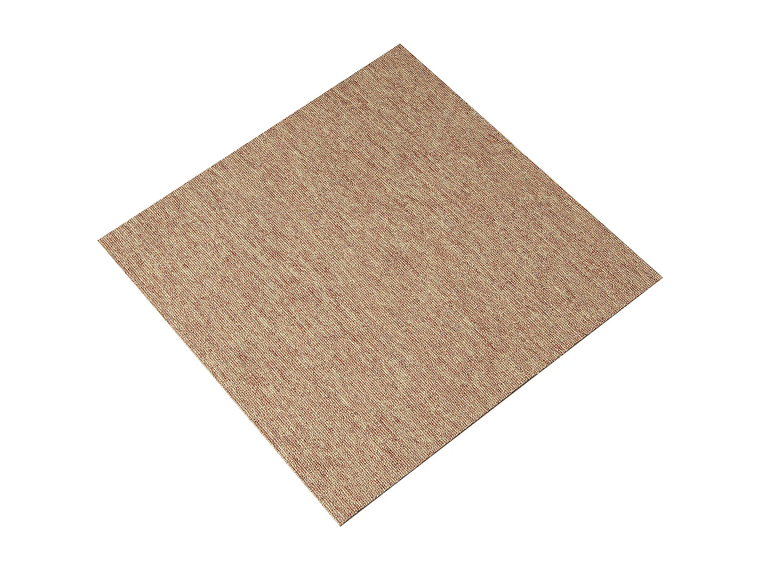 Tapis SucceBuy Dalles de Moquette Réutilisables 50.8 x 50.8 cm, Rembourrées, Souples, avec Rembourrage, Marron Foncé