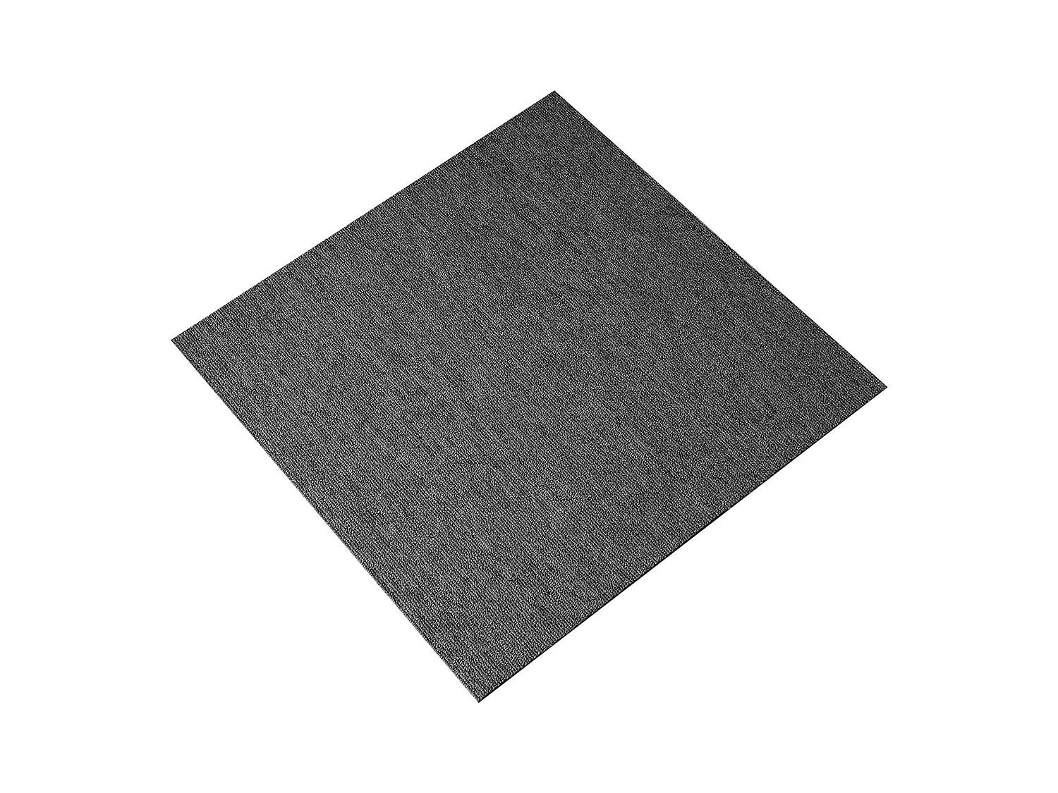 Tapis SucceBuy Dalles de Moquette Réutilisables 20 Pièces 50.8CMx50.8CM Carrés avec Rembourrage Attaché DIY - Gris Foncé