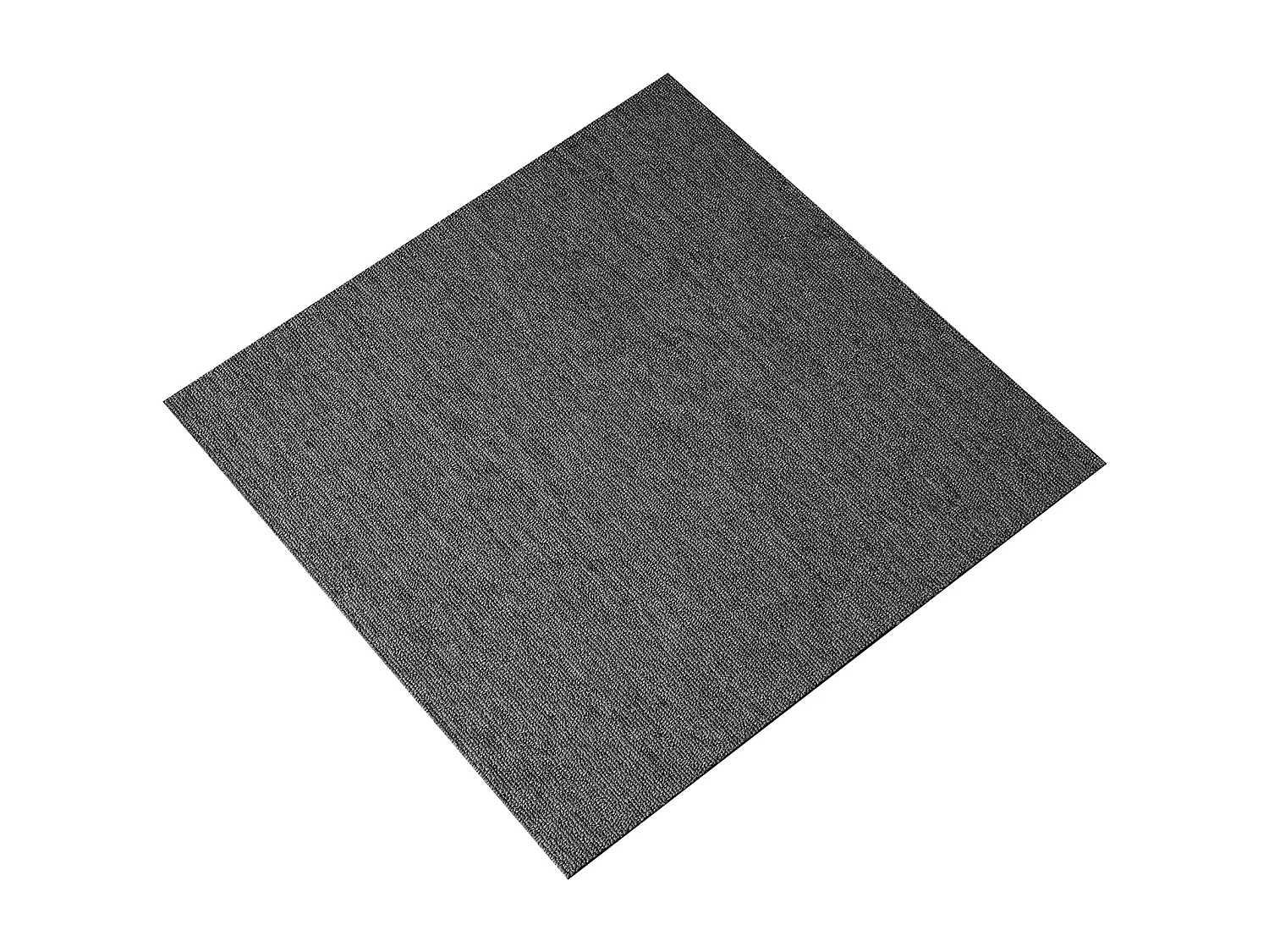 Tapis SucceBuy Dalles de Moquette Réutilisables 20 Pièces 50.8CMx50.8CM Carrés avec Rembourrage Attaché DIY - Gris Foncé