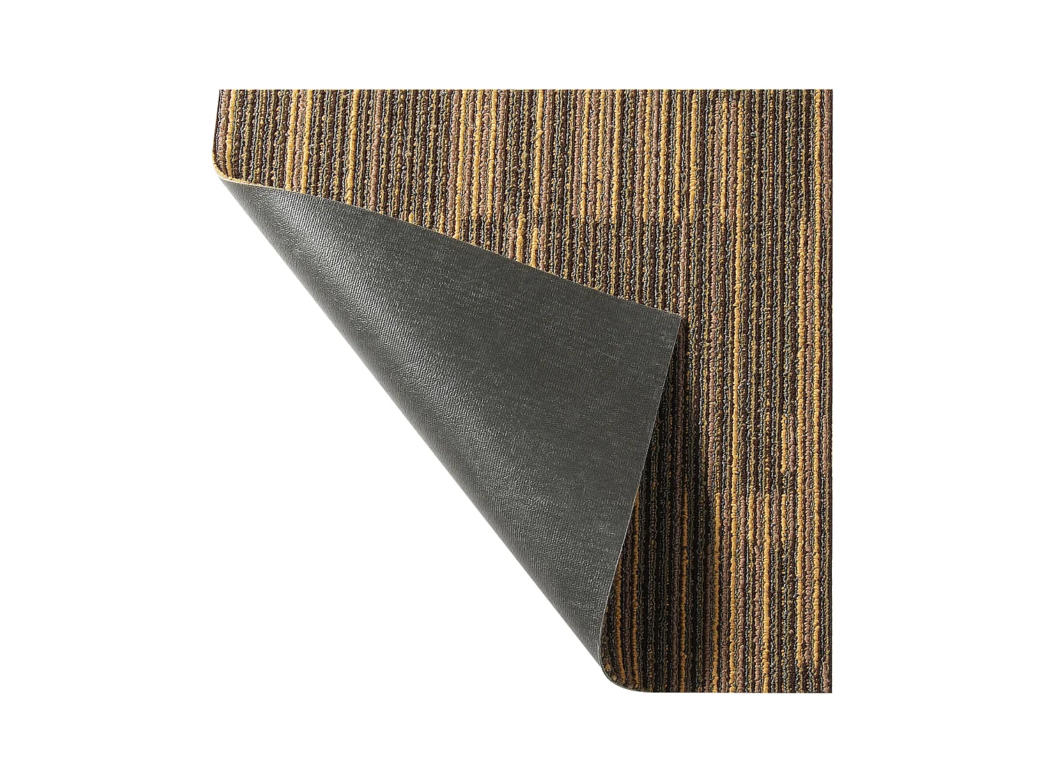 Tapis SucceBuy Dalles de Moquette Réutilisables 12 pièces 50.8CMx50.8CM Carrés avec Rembourrage Attaché DIY - Marron Mélangé