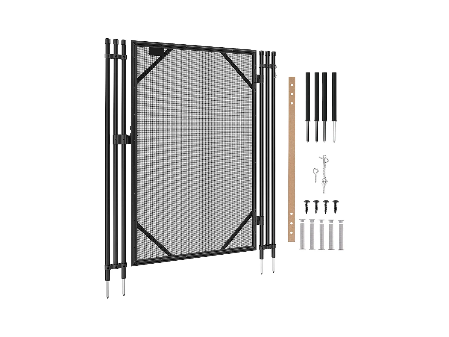 Barrière de Piscine SucceBuy 122 x 76.2cm Amovible pour la Sécurité des Enfants