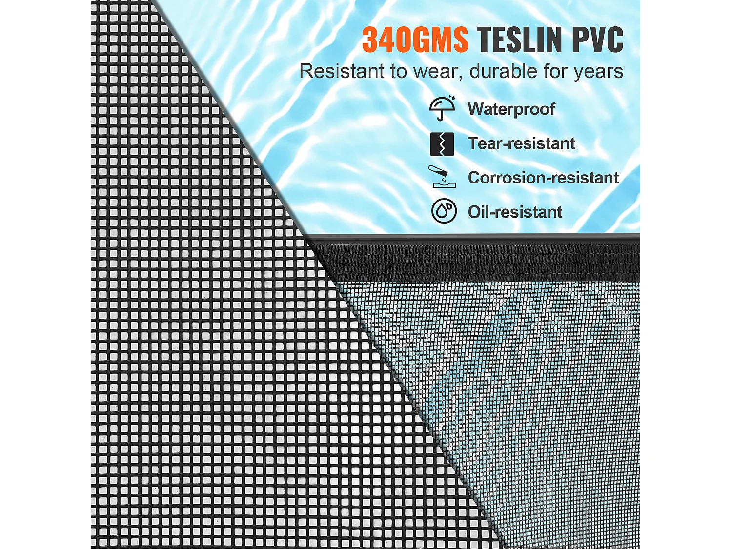 Barrière de Piscine SucceBuy 122 x 76.2cm Amovible pour la Sécurité des Enfants