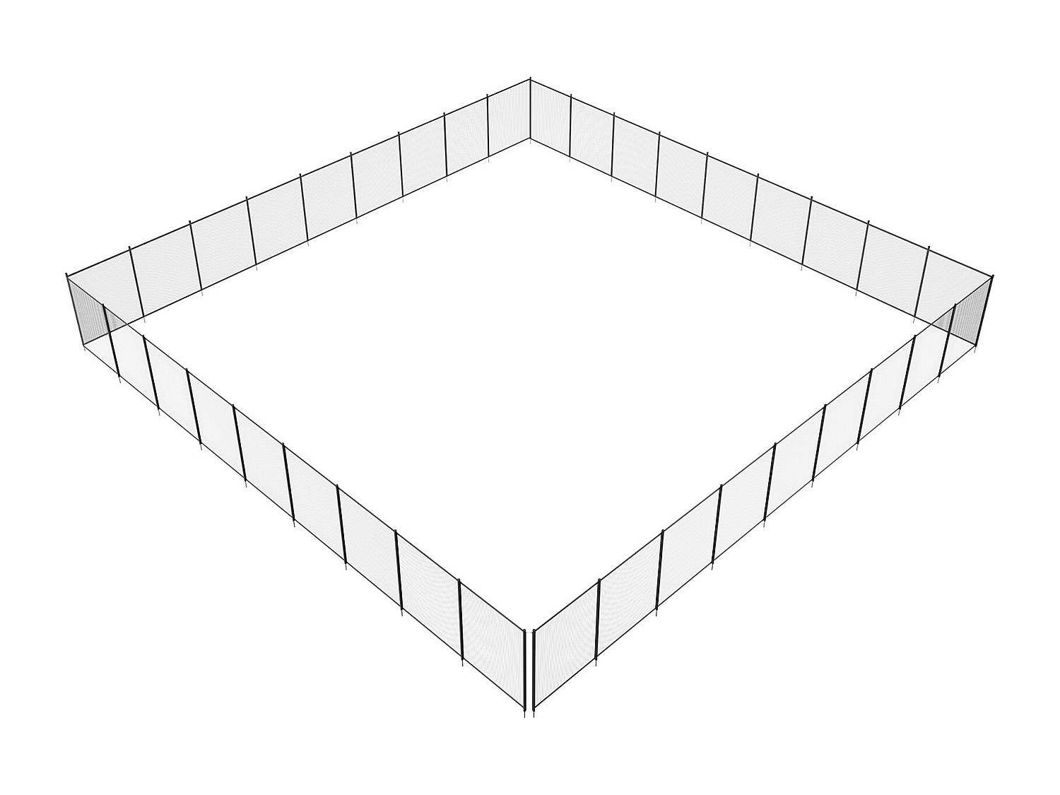 Valla de Piscina Desmontable SucceBuy de 122 x 3291.8cm para Piscinas Enterradas y Exteriores