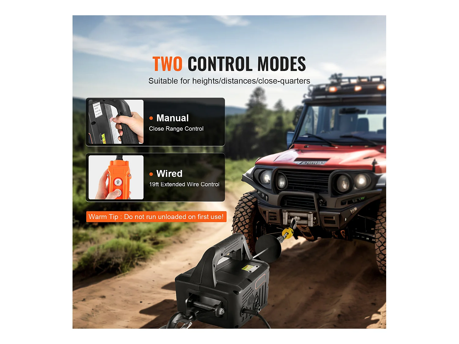 Treuil Électrique, SucceBuy Palan Électrique Portatif 2 en 1, 1 100 lb, Télécommande Filaire