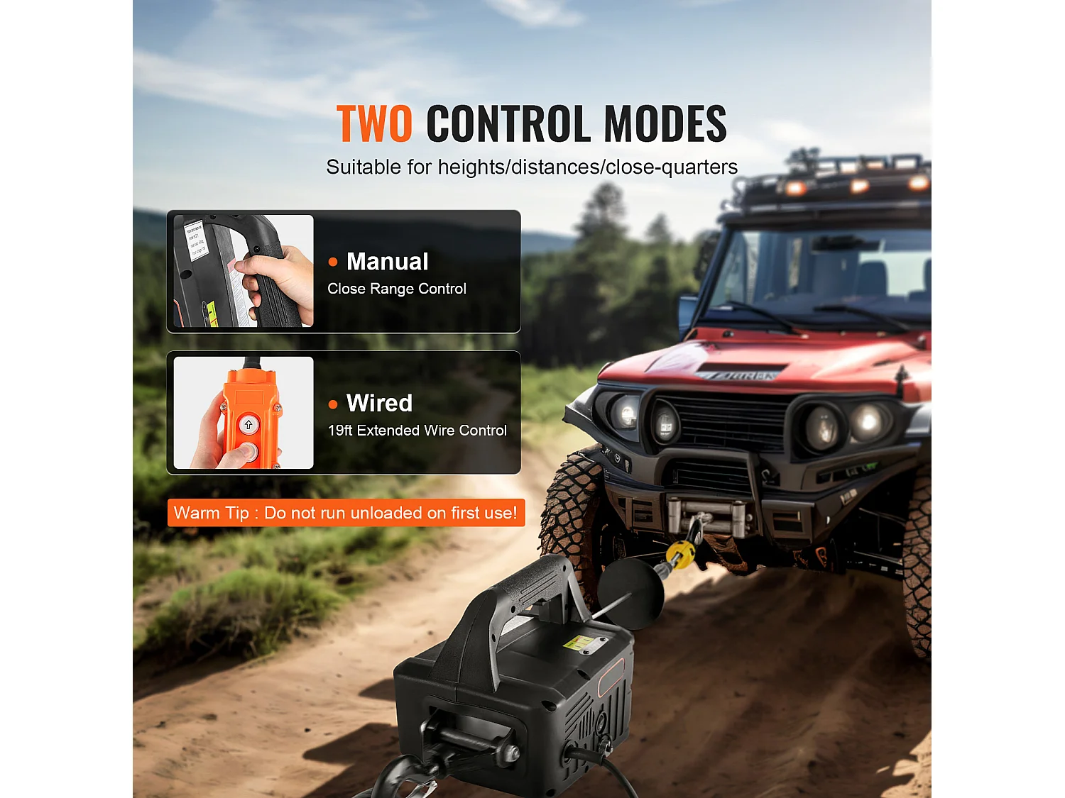 Treuil Électrique, SucceBuy Palan Électrique Portatif 2 en 1, 1 100 lb, Télécommande Filaire