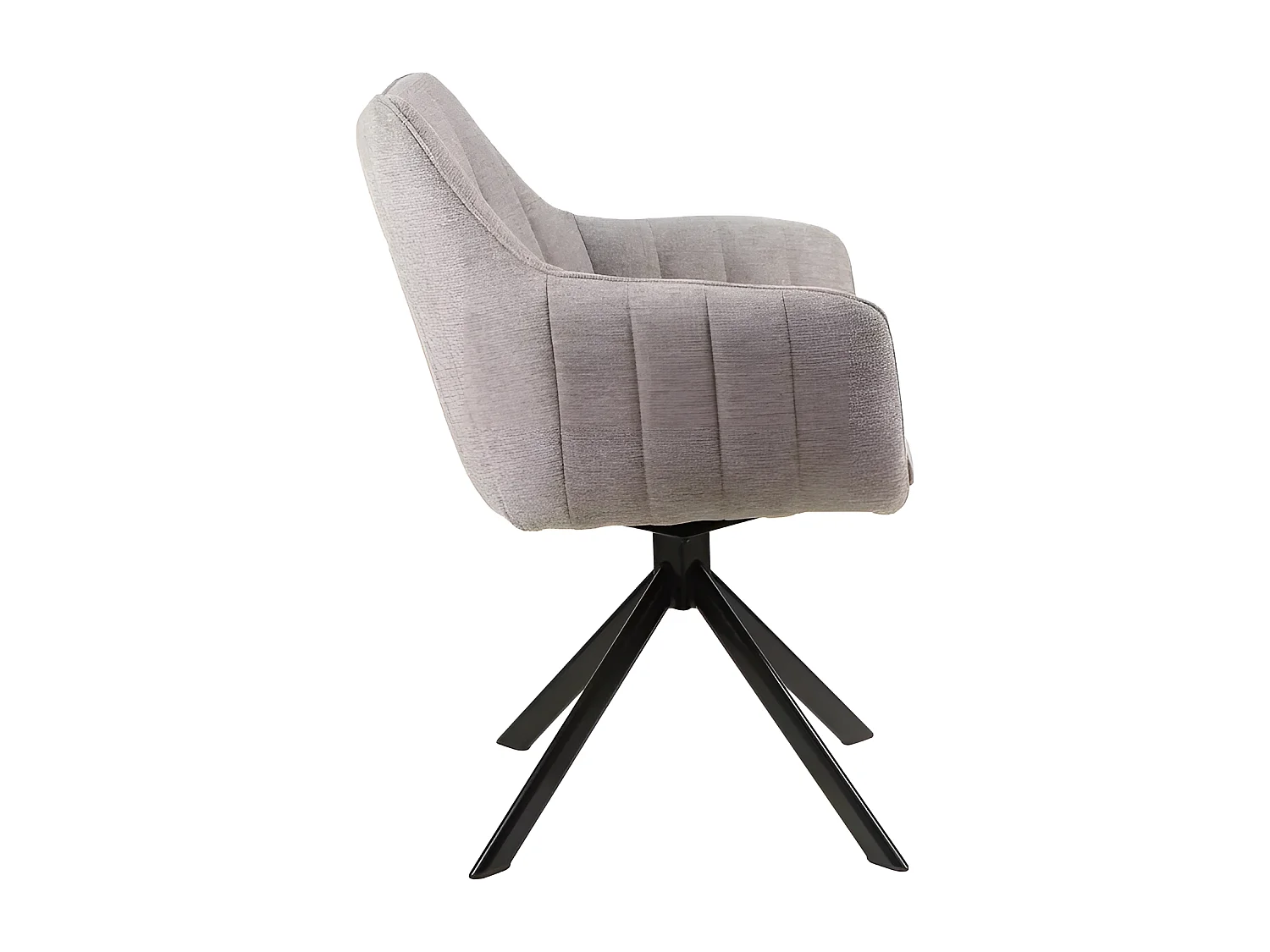 Stuhl Azalea/Stoffbezug-Gewebe/Rotation180-Grad/Grau