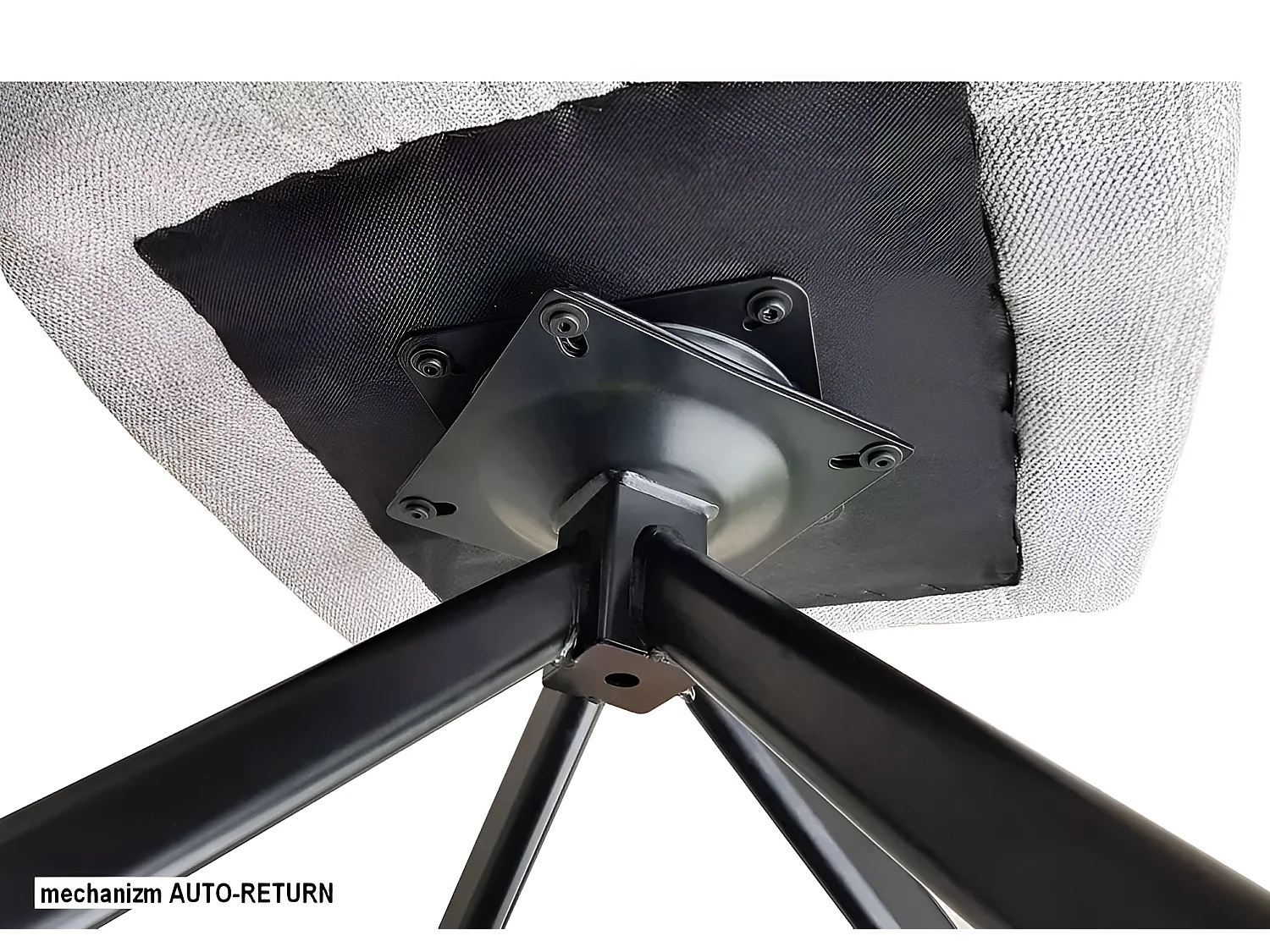 Stuhl Azalea/Stoffbezug-Gewebe/Rotation180-Grad/Grau