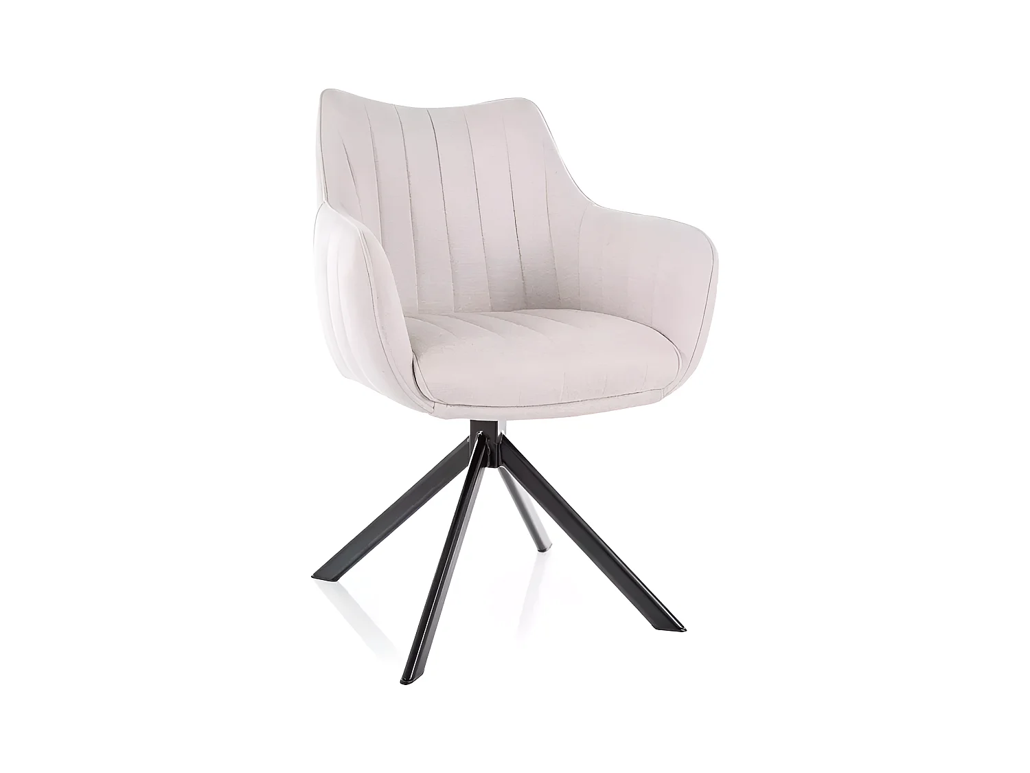 Stuhl Azalea/Stoffbezug-Gewebe/Rotation180-Grad/Beige