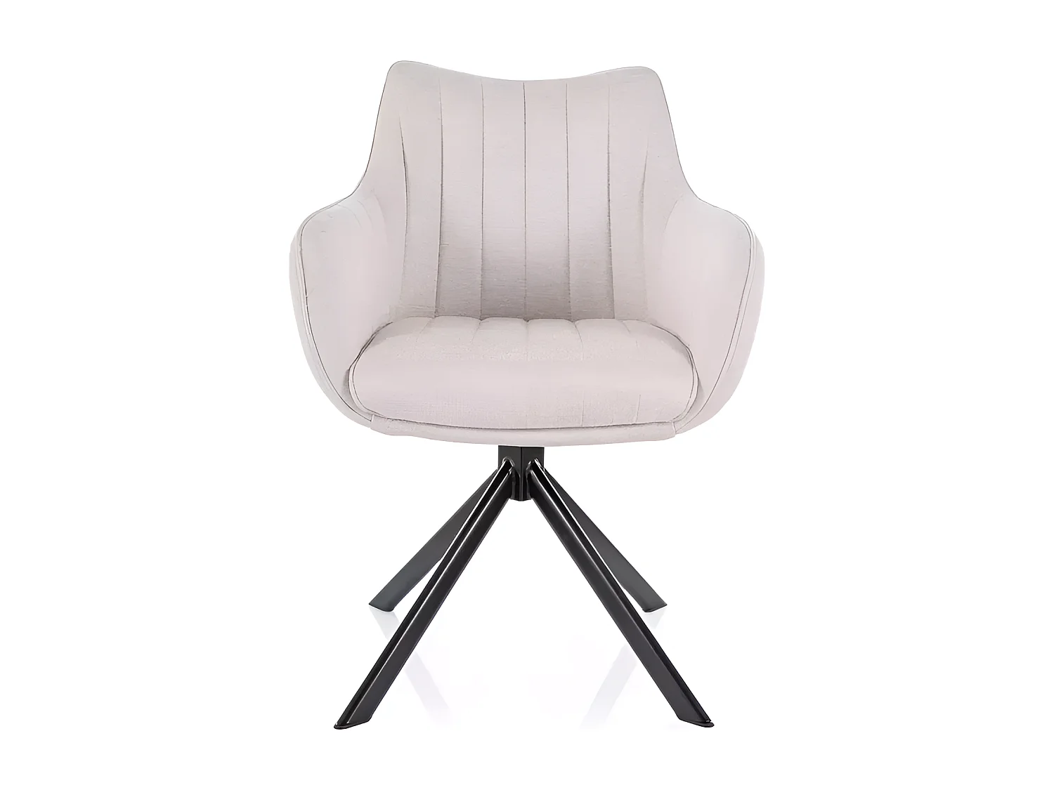 Sedia Azalea/Rivestimento in tessuto/Rotazione di 180 gradi/Beige