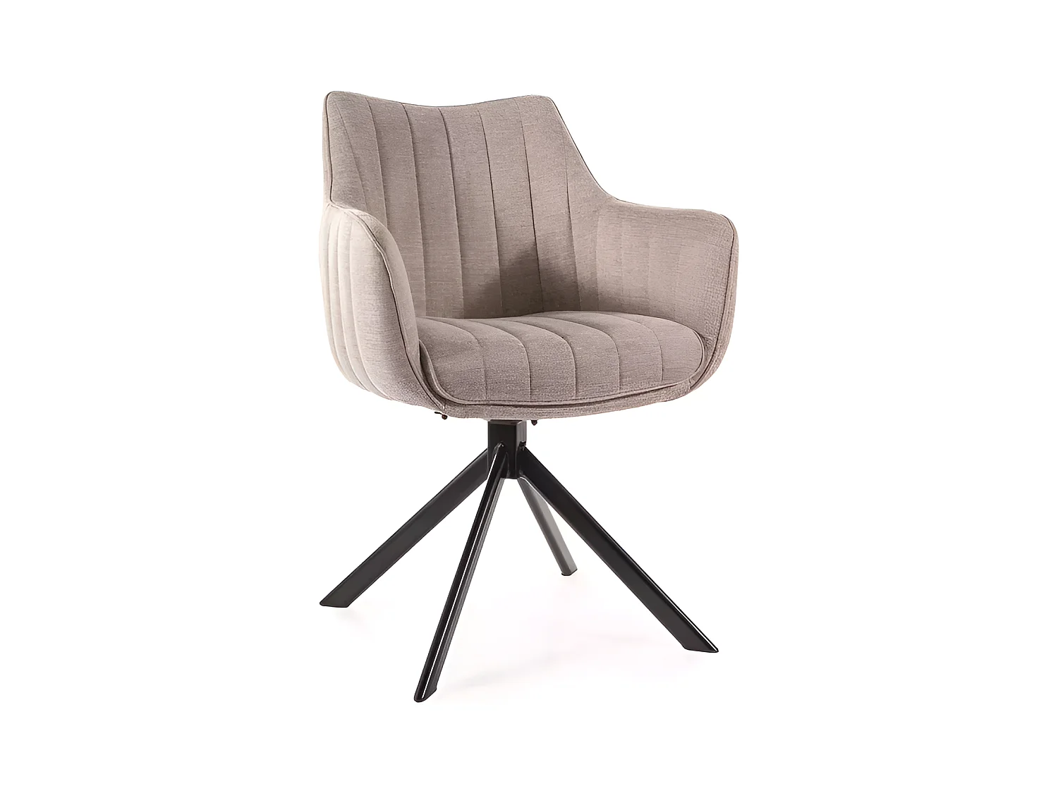 Stuhl Azalea/Stoffbezug-Gewebe/Rotation180-Grad/Braun