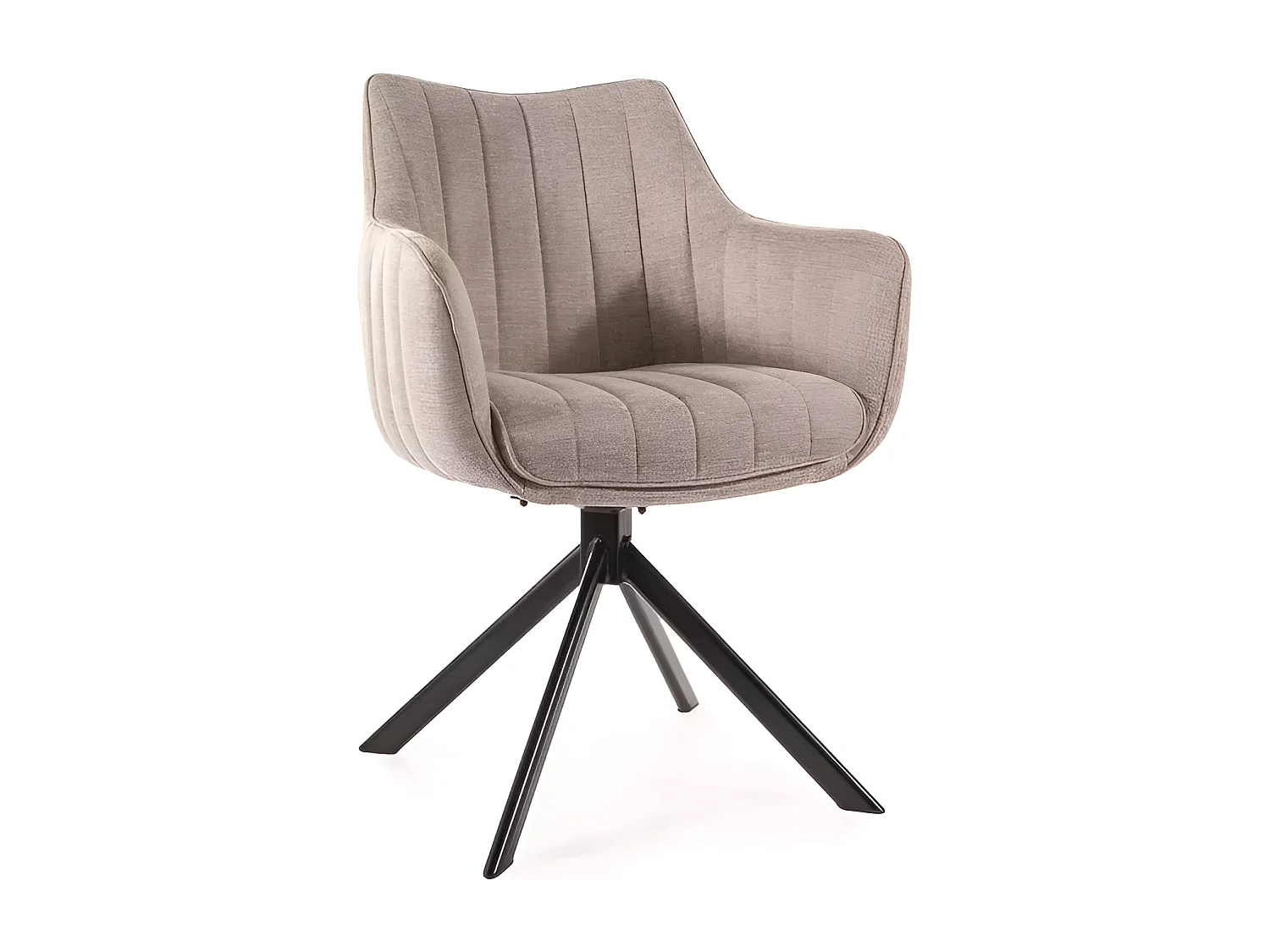 Chaise Azalea / Housse en tissu / Rotation à 180 degrés /Marron