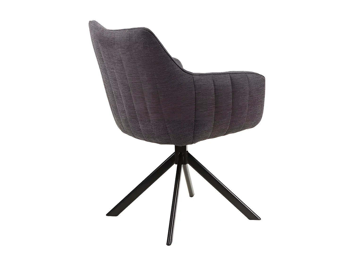 Stuhl Azalea/Stoffbezug-Gewebe/Rotation180-Grad/Anthrazit