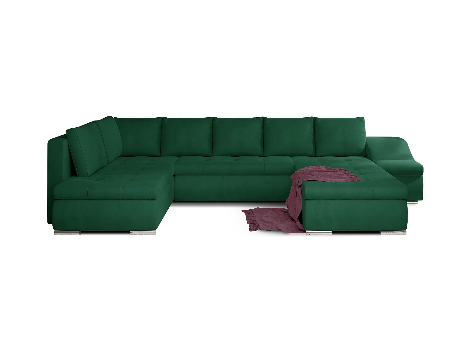 Ecksofa Marango UR/Stoffbezug/Grün