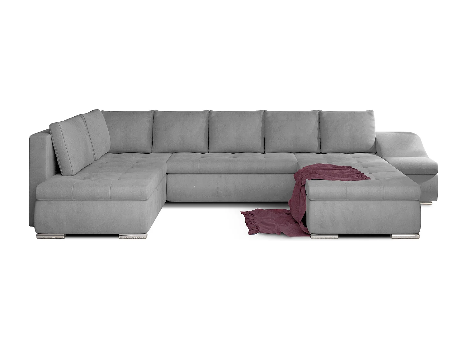 Ecksofa Marango UR/Stoffbezug/Grau