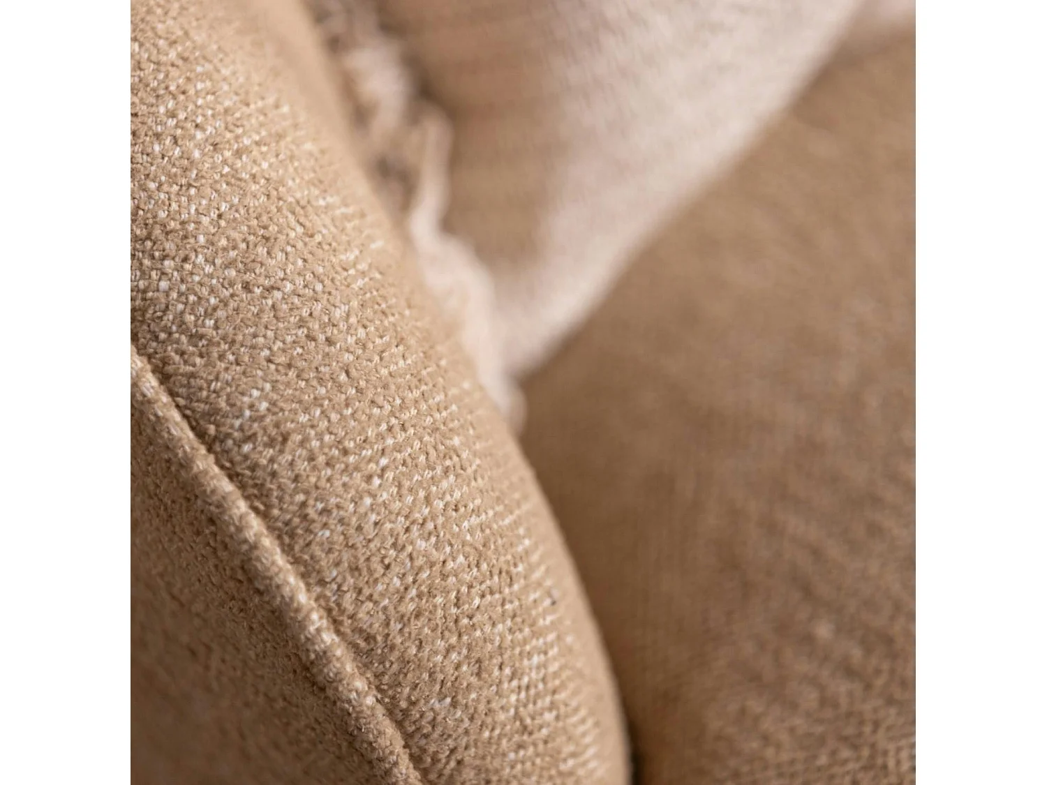 Fauteuil pivotant beige BRADFORD
