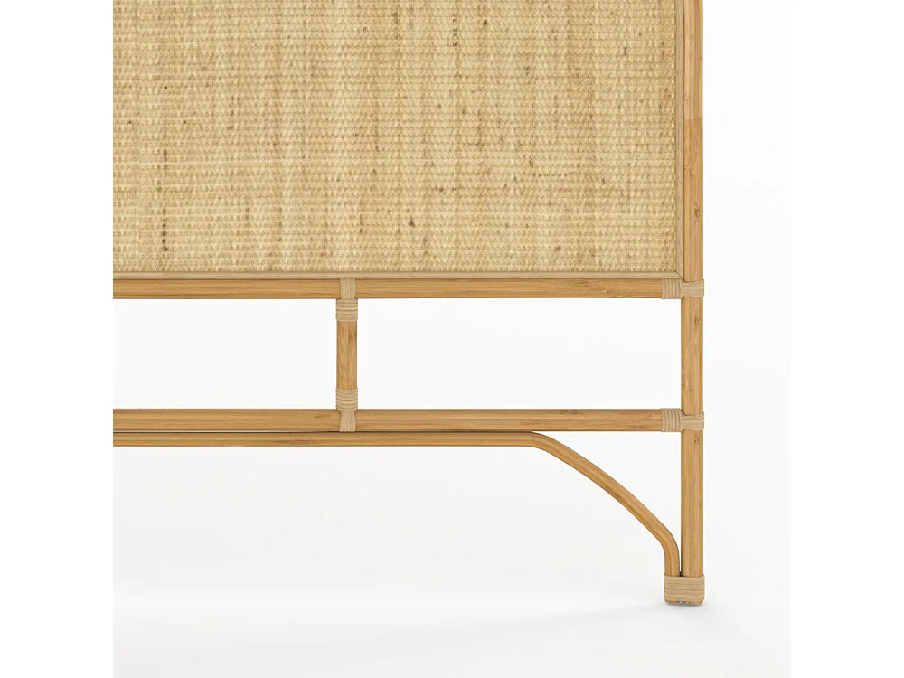 Cabezal de 180 cm en ratán natural - Grace