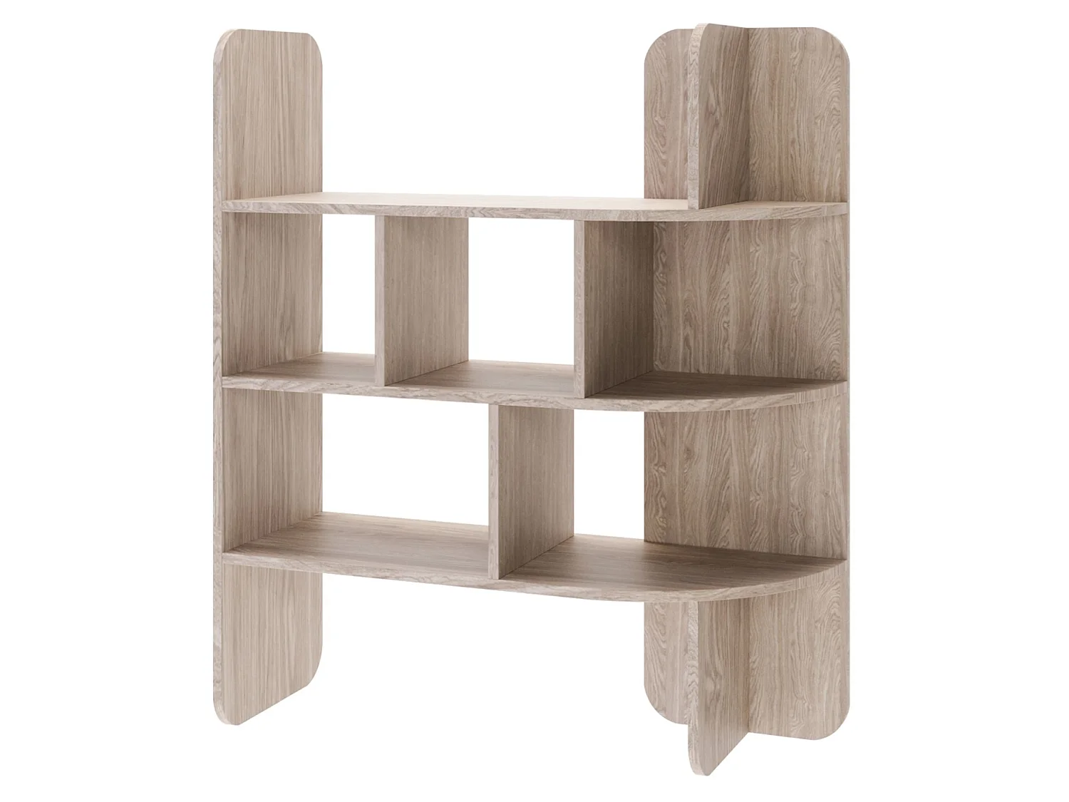 Libreria con vani aperti – 120 cm – Effetto rovere – CONTLE