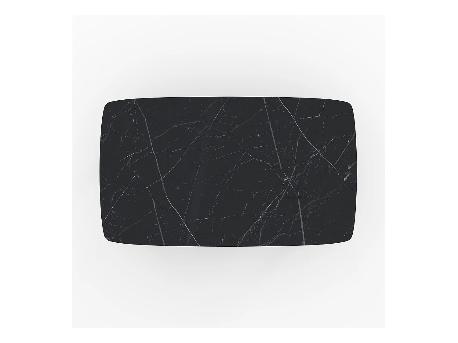 Tavolino da giardino in vetro effetto marmo - Wilo