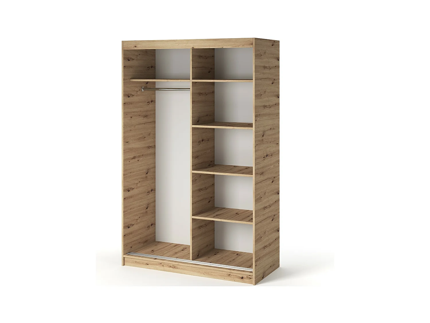 Armoire Platon (120 cm)/Portes coulissantes/Artisan