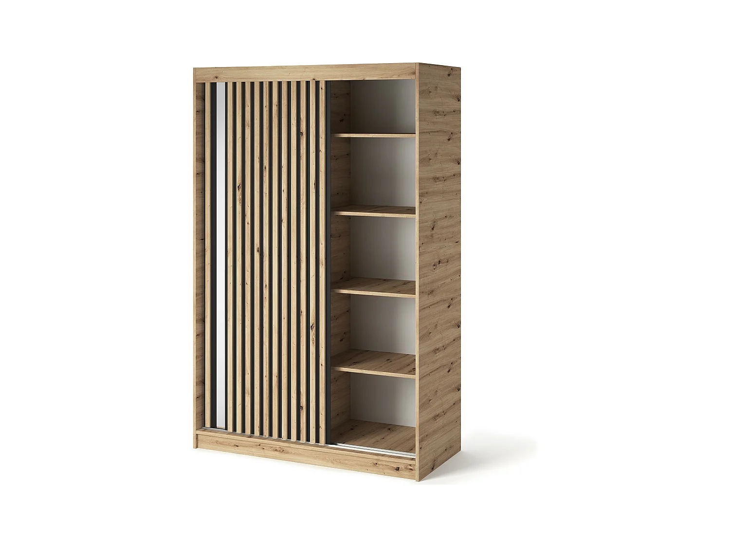 Armoire Platon (120 cm)/Portes coulissantes/Artisan