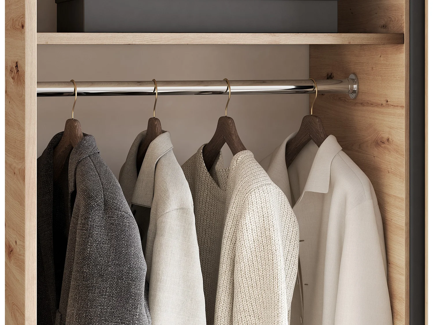 Armadio Platon (120 cm)/Ante scorrevoli/Artisan