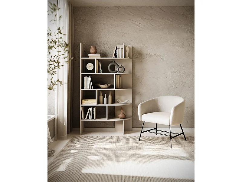 Libreria con vani aperti – 180 cm – Beige – CONTLE