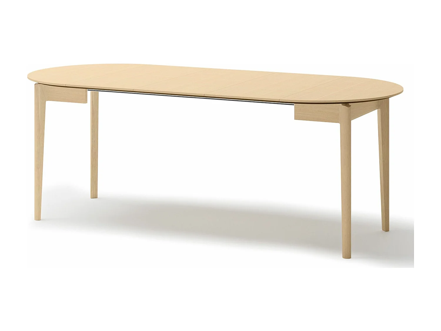 Table à manger extensible – Chêne clair – 90x210x90 cm – PLOT