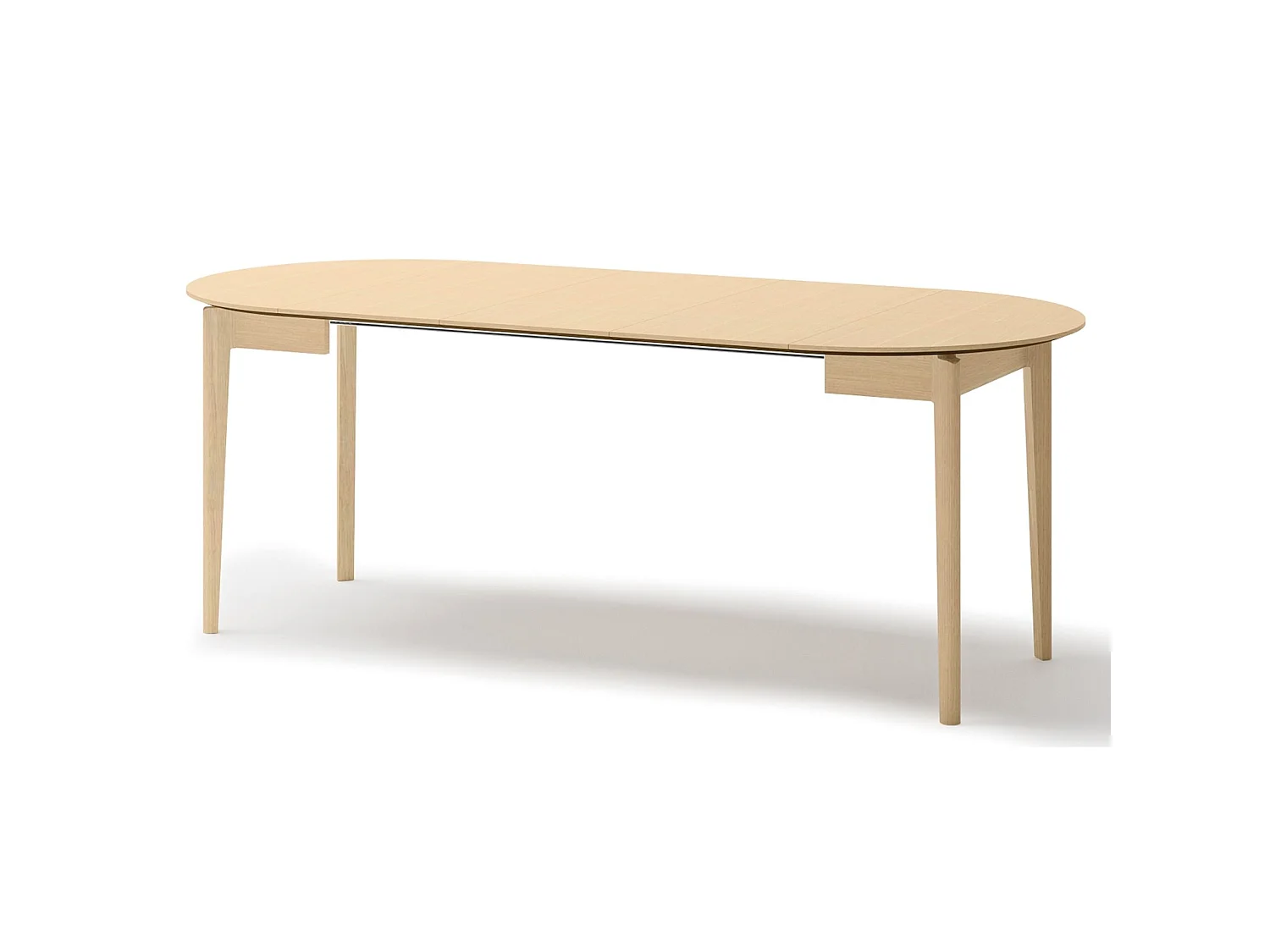 Table à manger extensible – Chêne clair – 90x210x90 cm – PLOT