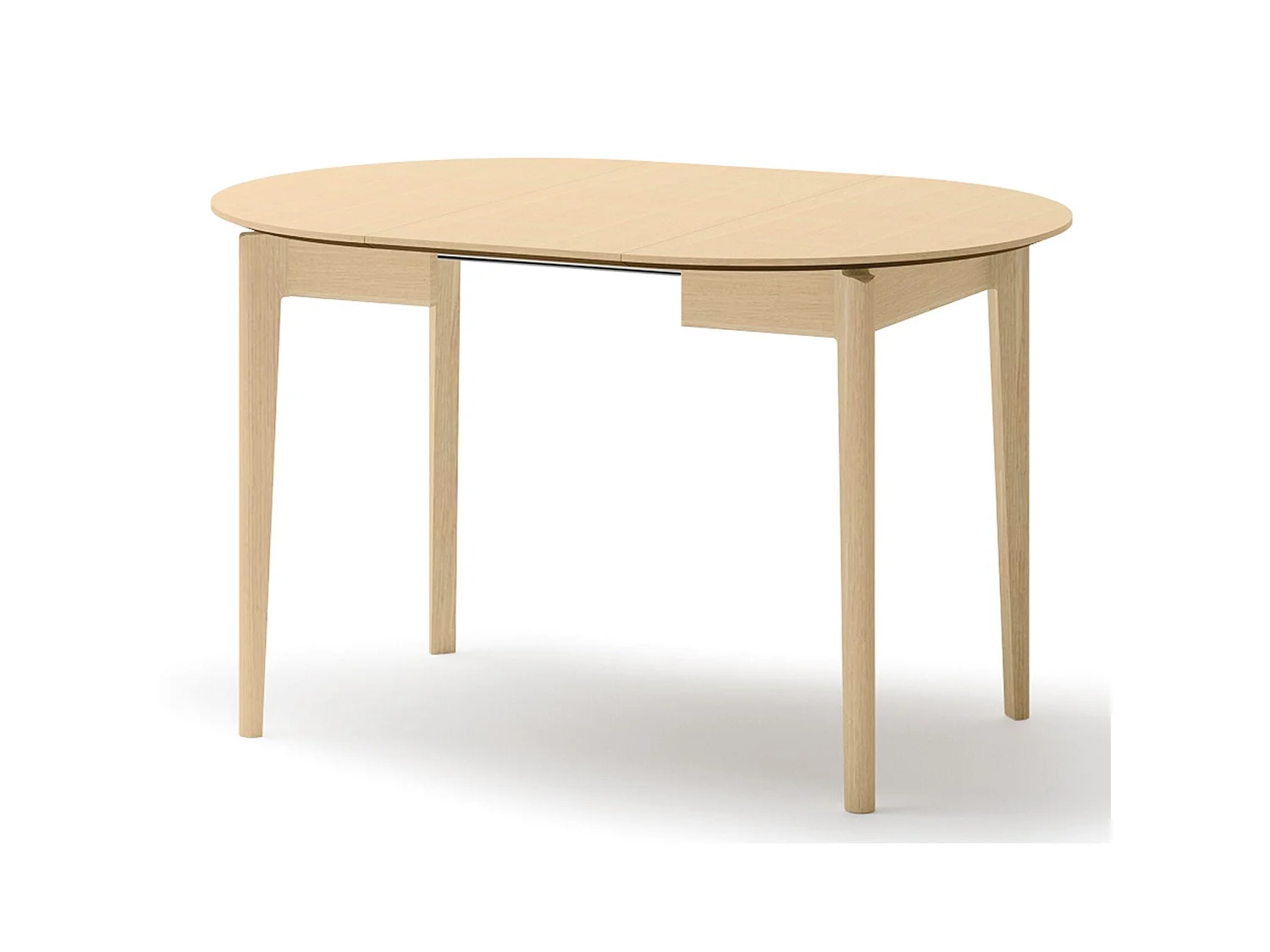 Table à manger extensible – Chêne clair – 90x210x90 cm – PLOT