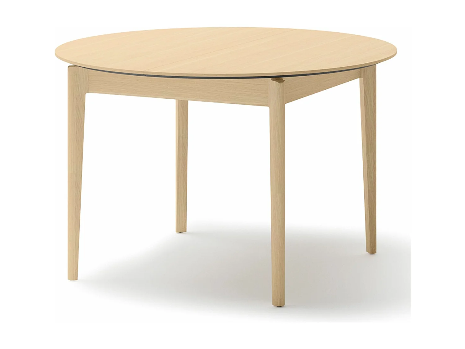 Table à manger extensible – Chêne clair – 120x240x120 cm – PLOT