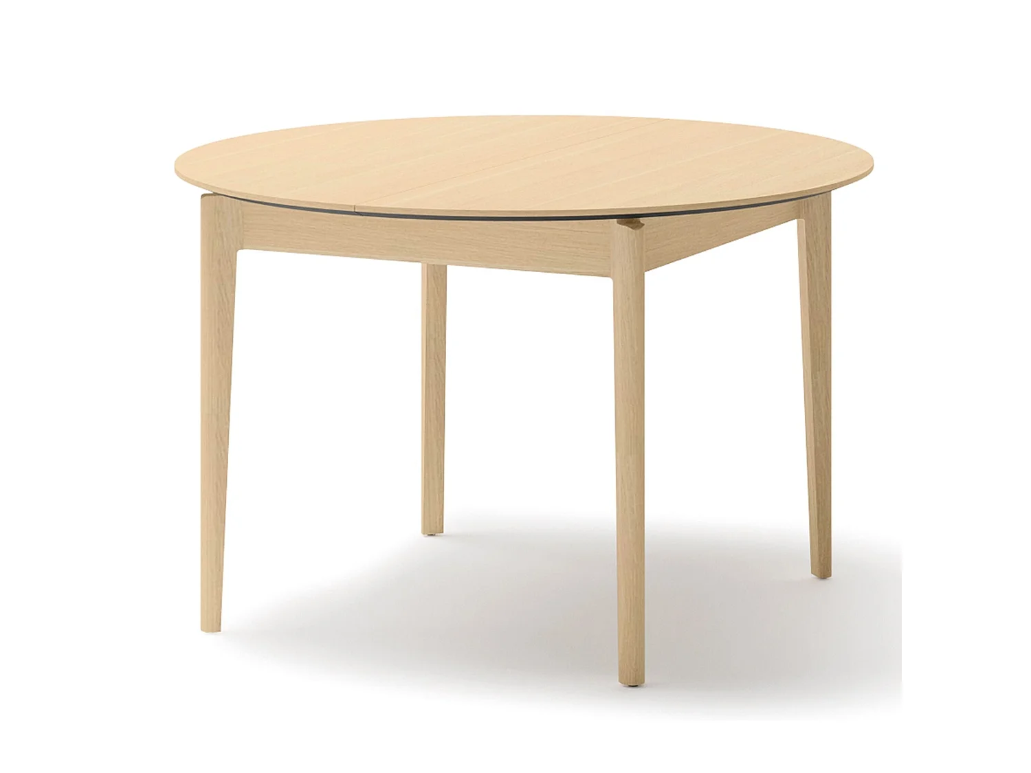 Table à manger extensible – Chêne clair – 120x240x120 cm – PLOT
