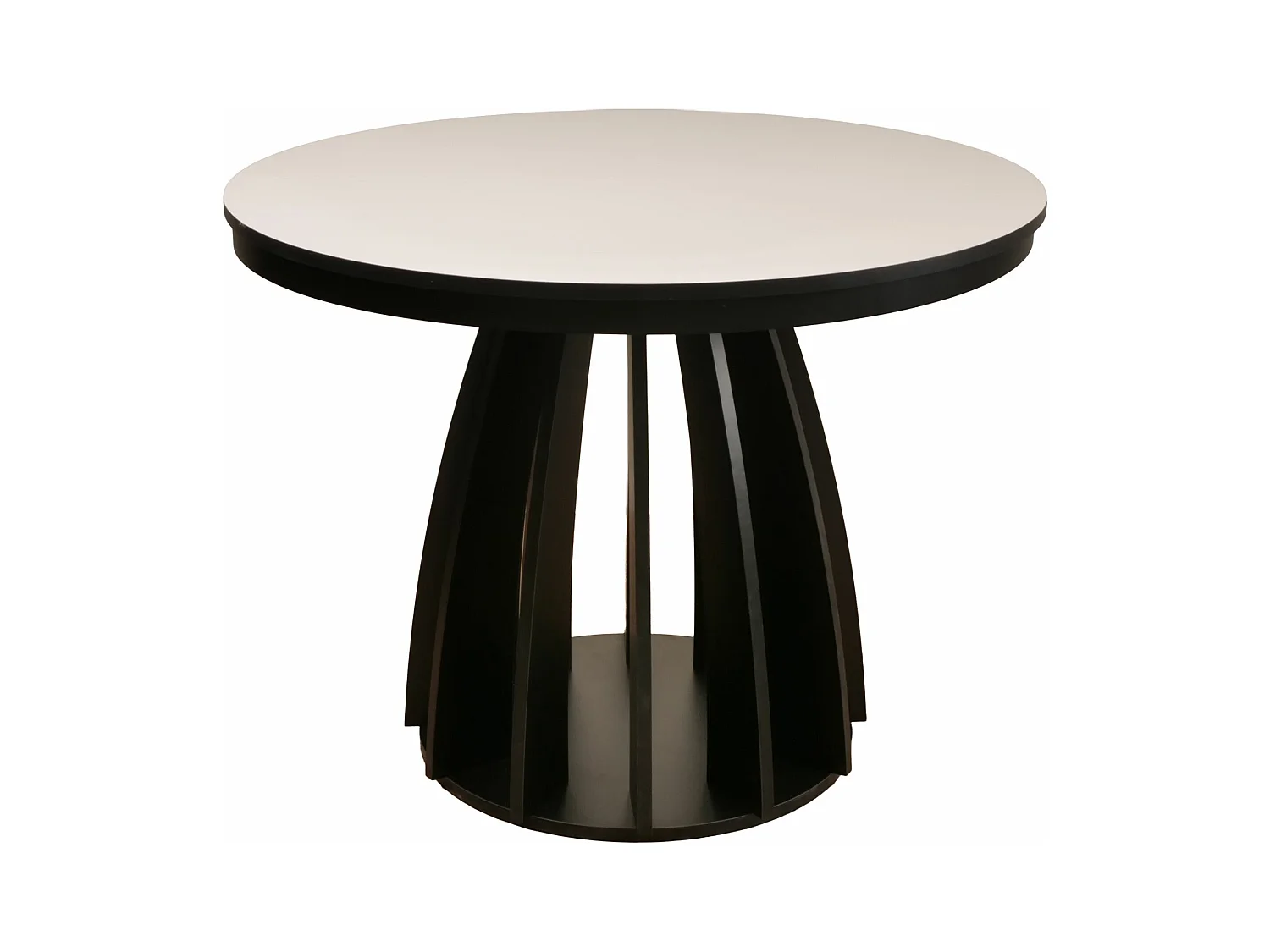 Ausziehtisch - Greige/Schwarz - 100–140x100 cm - DICIFFY