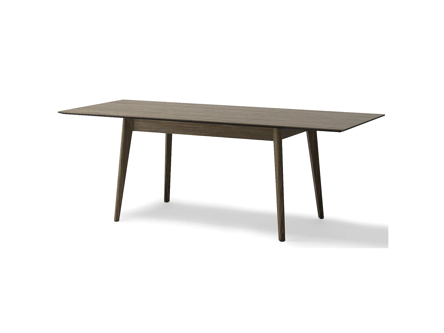 Table à manger extensible – Chêne foncé – 145x220x85 cm – PLOT