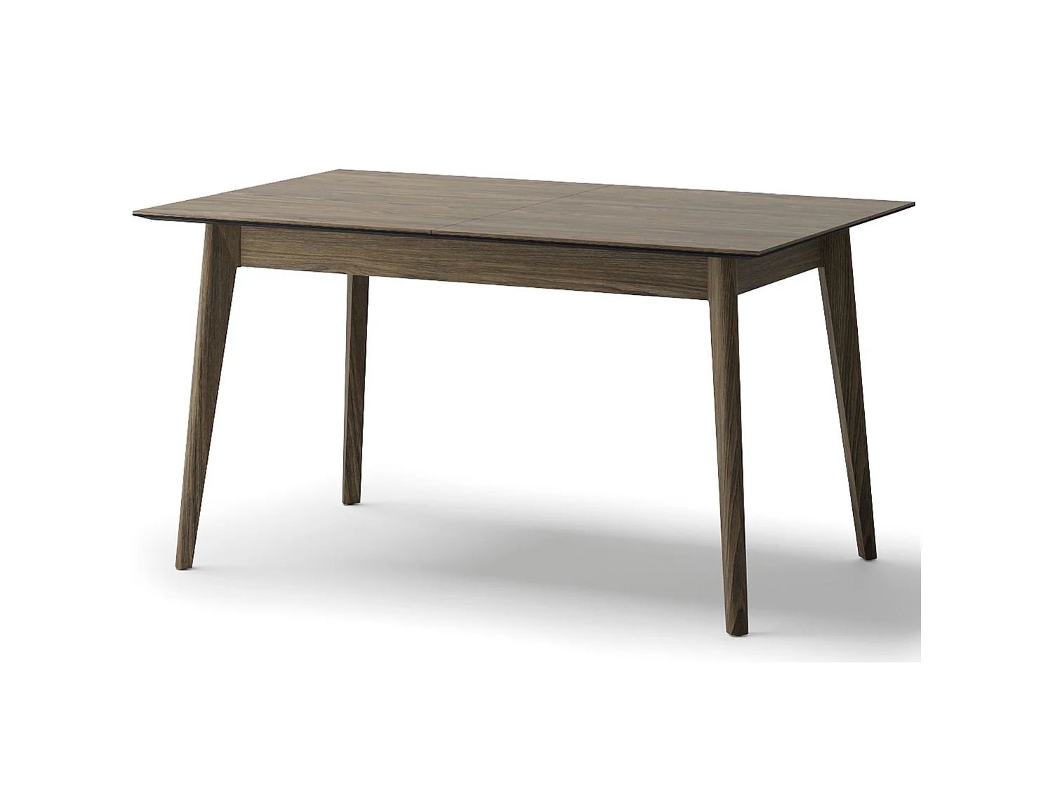 Table à manger extensible – Chêne foncé – 145x220x85 cm – PLOT