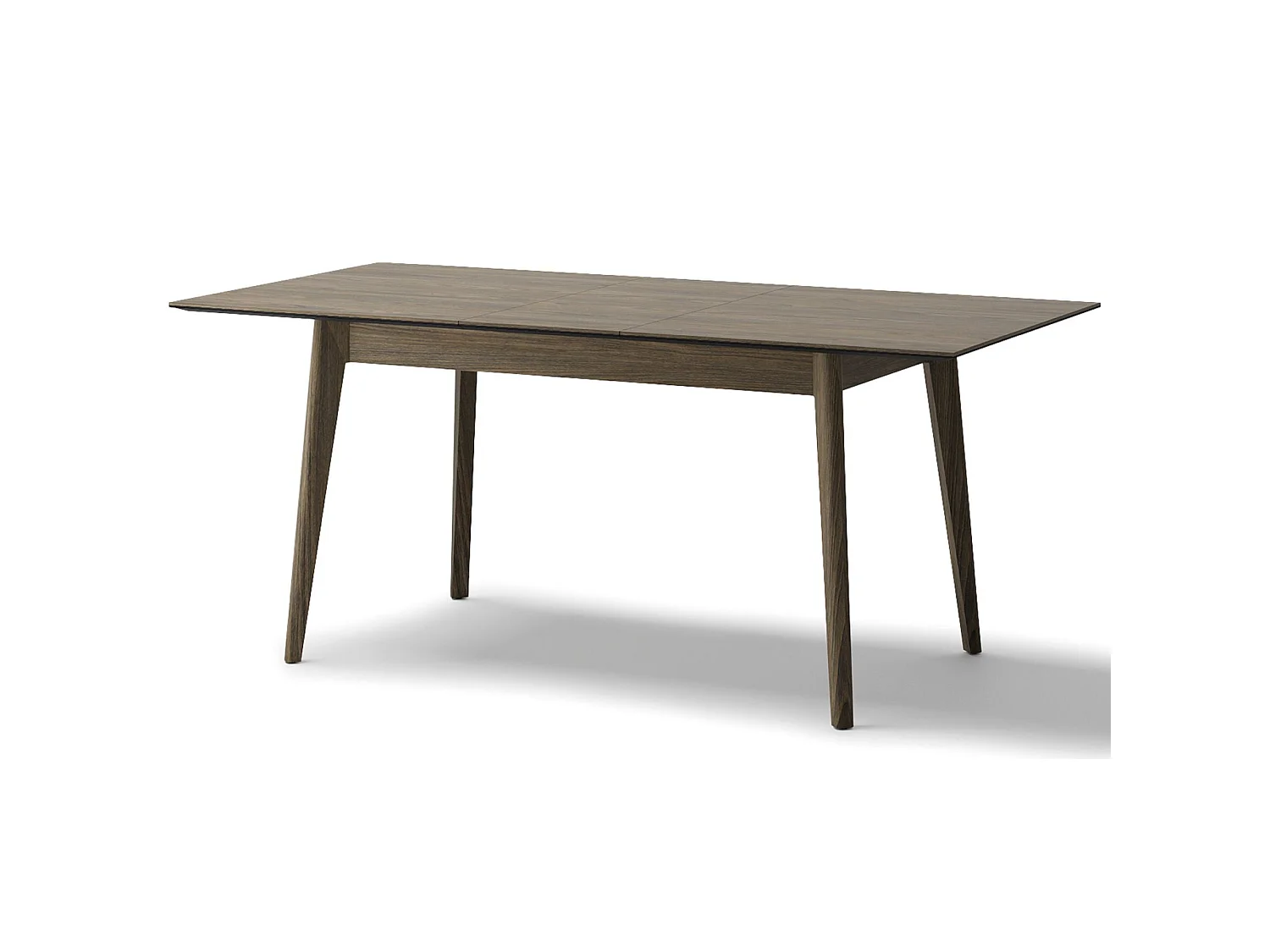 Table à manger extensible – Chêne foncé – 145x220x85 cm – PLOT