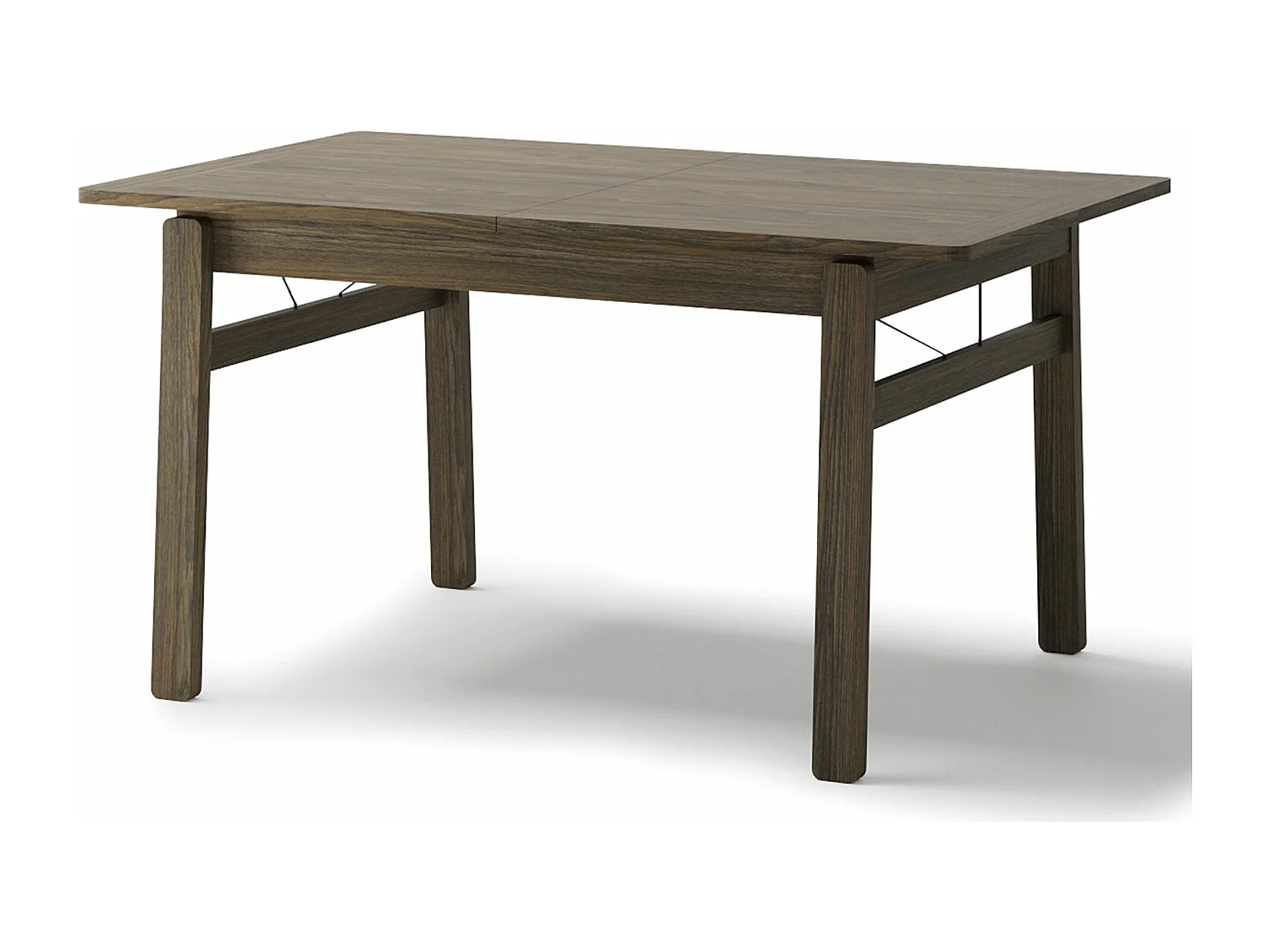 Uitschuifbare eettafel – Donker eiken – 149x269x85 cm – PLOT