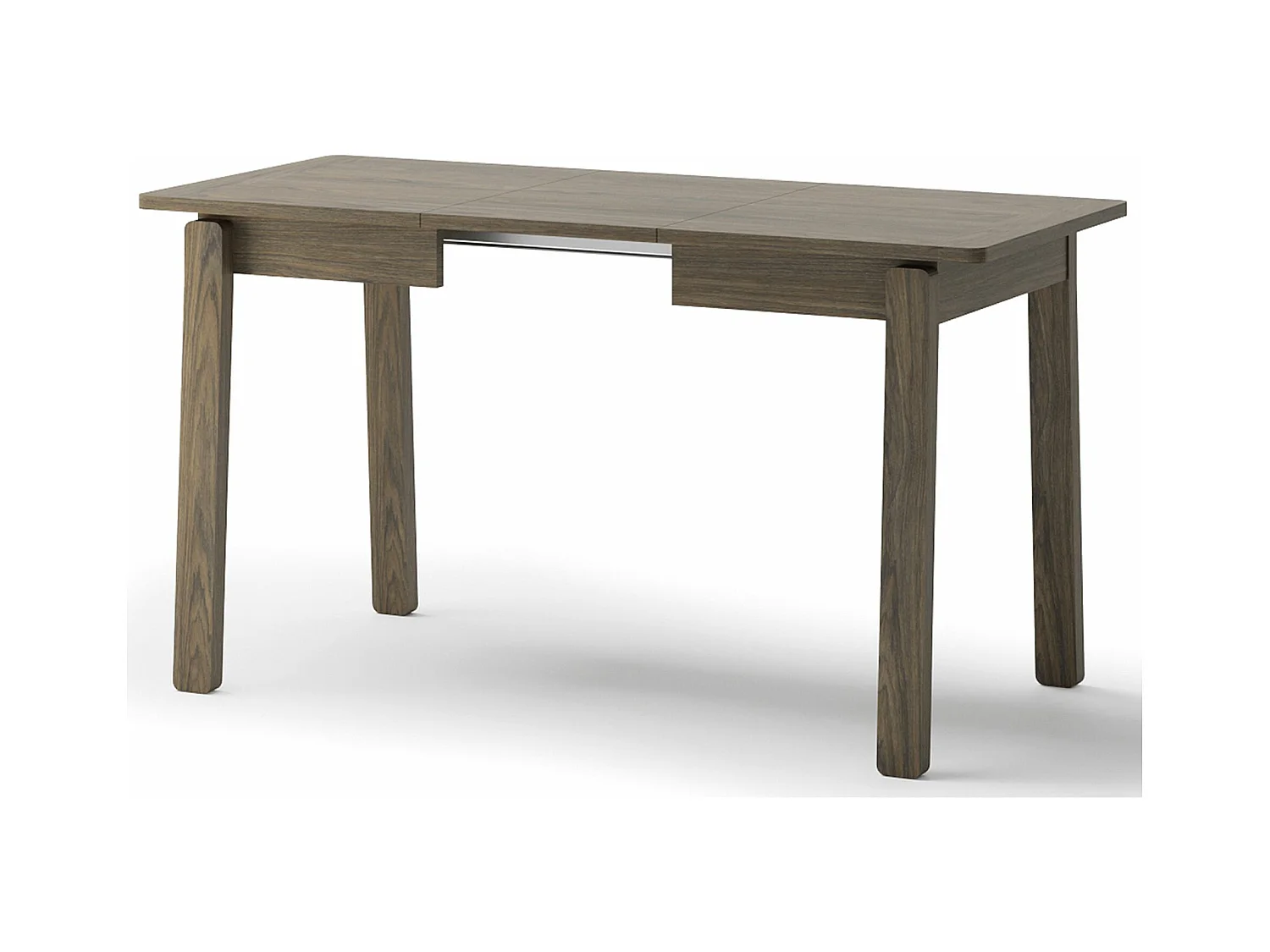 Ausziehtisch - Dunkle Eiche-Optik - 104–224 x 60 cm - PLOT