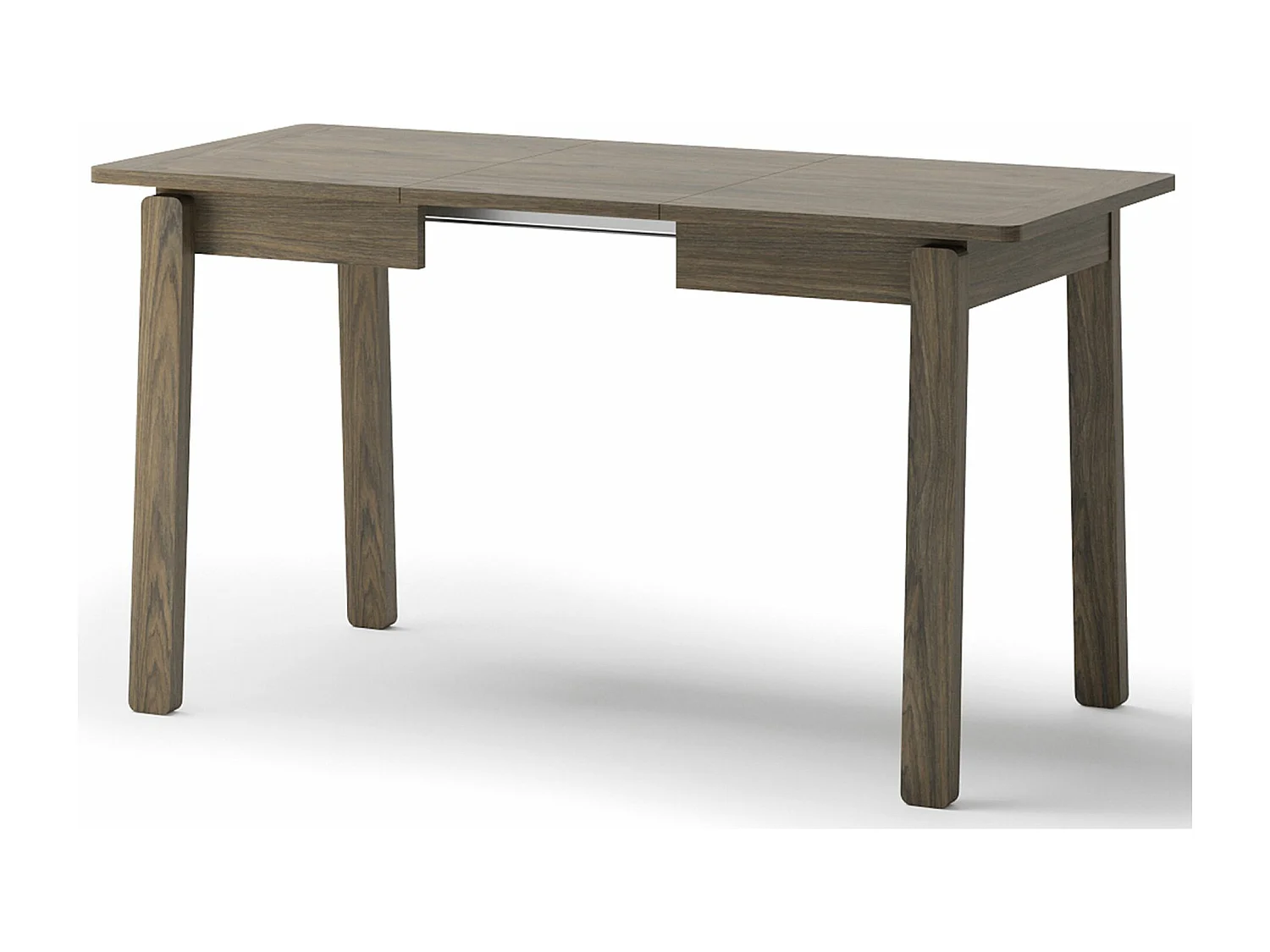 Uitschuifbare eettafel – Donker eiken – 104x224x60 cm – PLOT