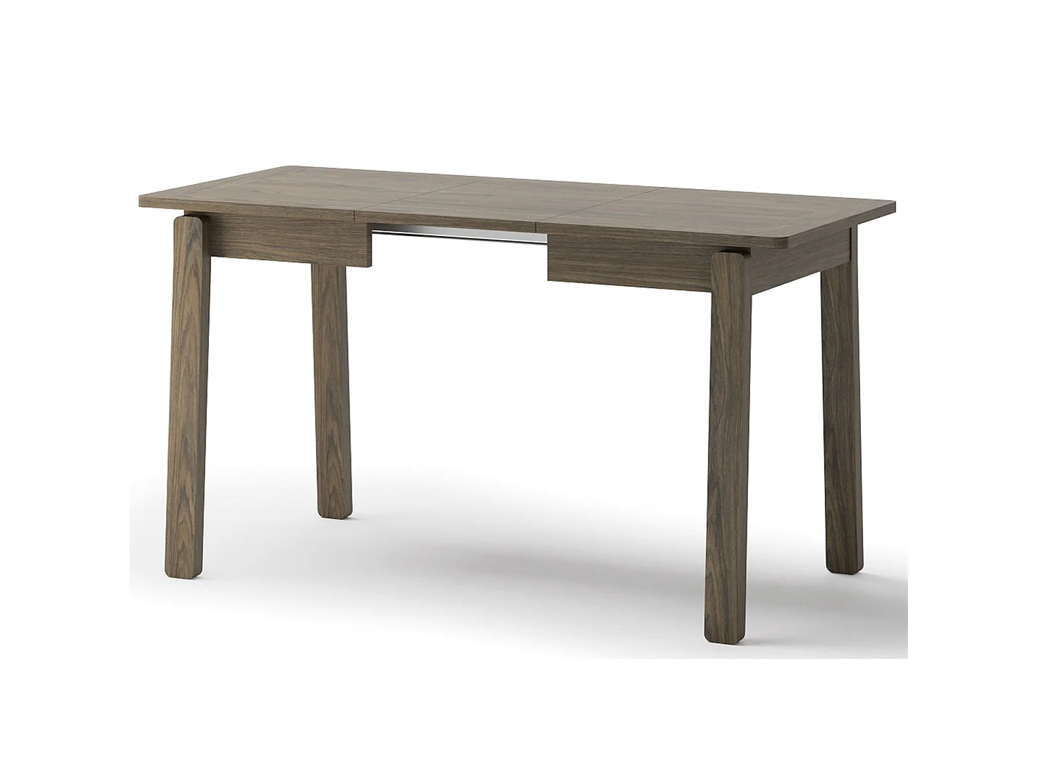 Ausziehtisch - Dunkle Eiche-Optik - 104–224 x 60 cm - PLOT
