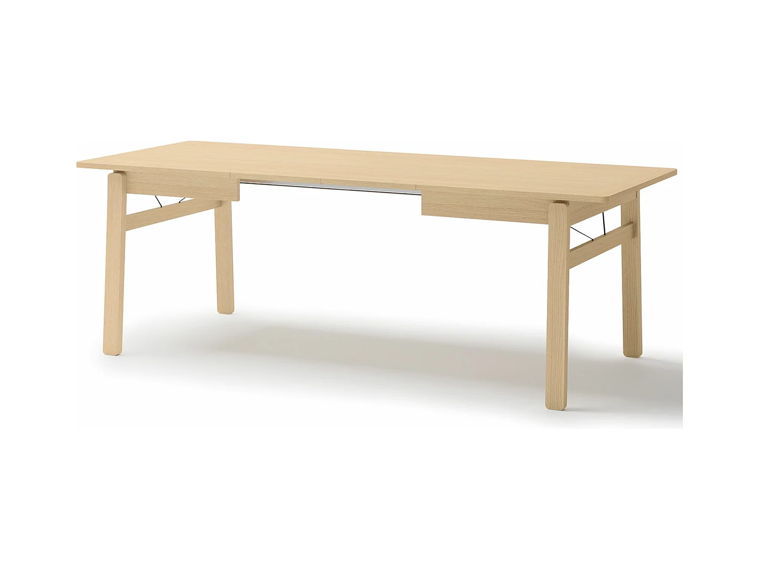 Uitschuifbare eettafel – Licht eiken – 149x269x85 cm – PLOT