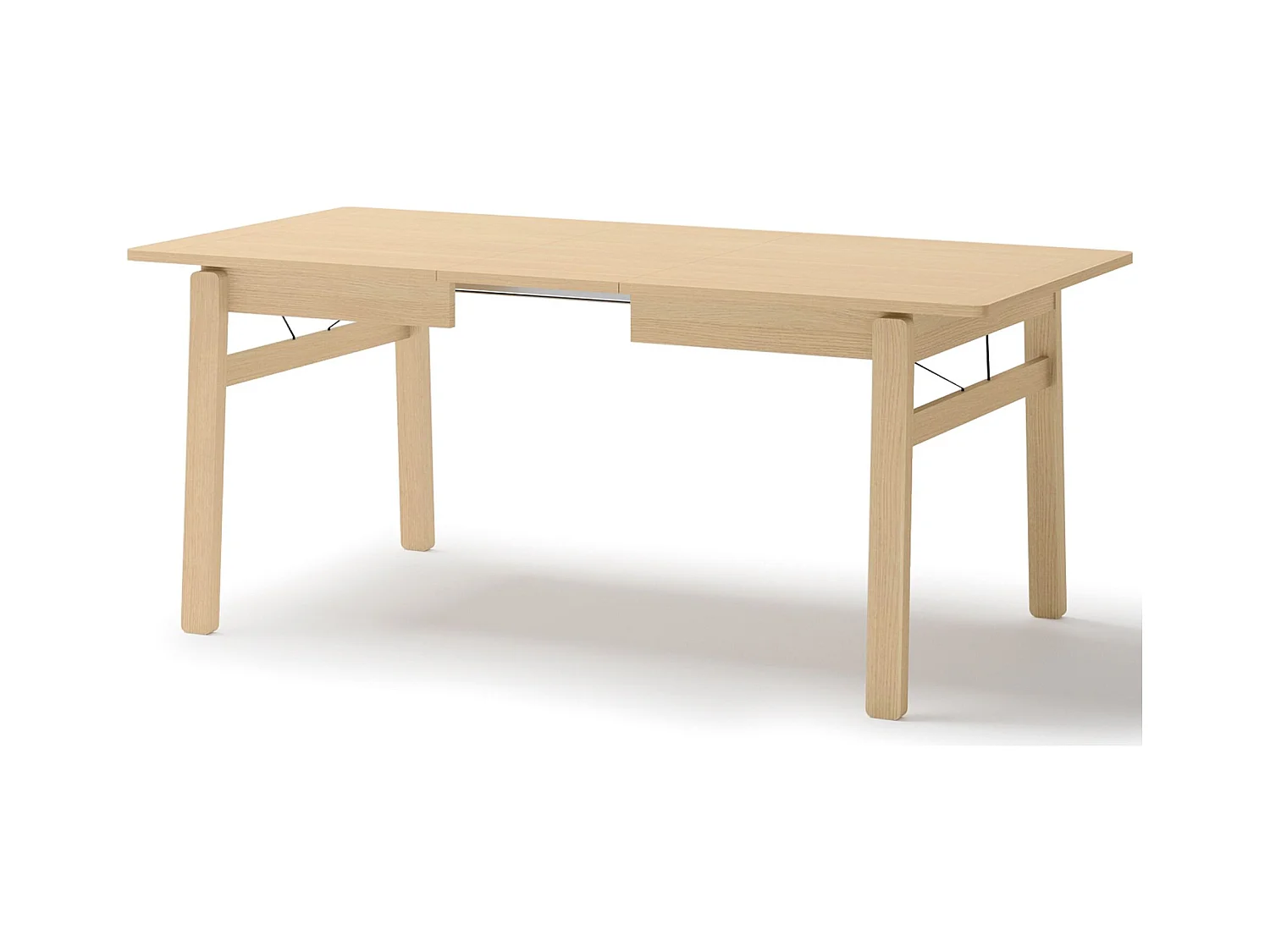 Uitschuifbare eettafel – Licht eiken – 149x269x85 cm – PLOT