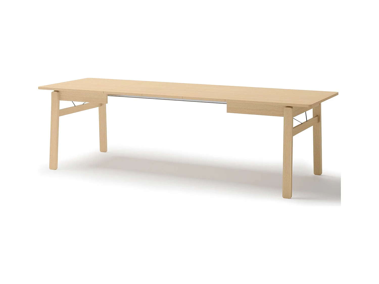 Uitschuifbare eettafel – Licht eiken – 149x269x85 cm – PLOT
