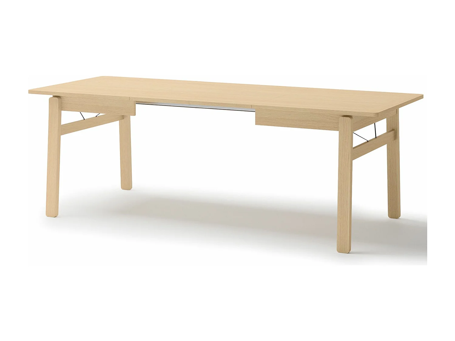 Uitschuifbare eettafel – Licht eiken – 149x269x85 cm – PLOT