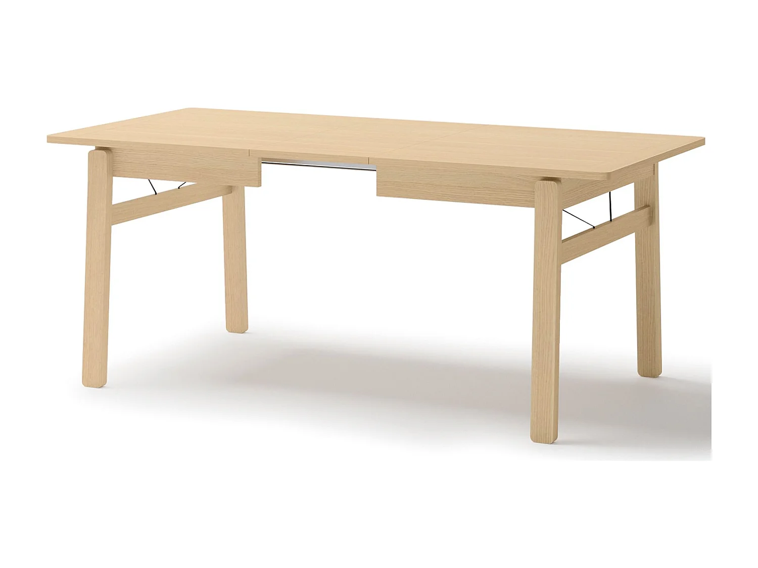 Uitschuifbare eettafel – Licht eiken – 149x269x85 cm – PLOT