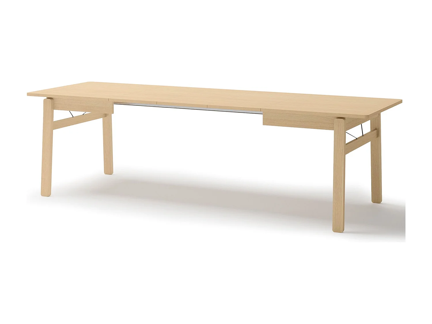 Uitschuifbare eettafel – Licht eiken – 149x269x85 cm – PLOT