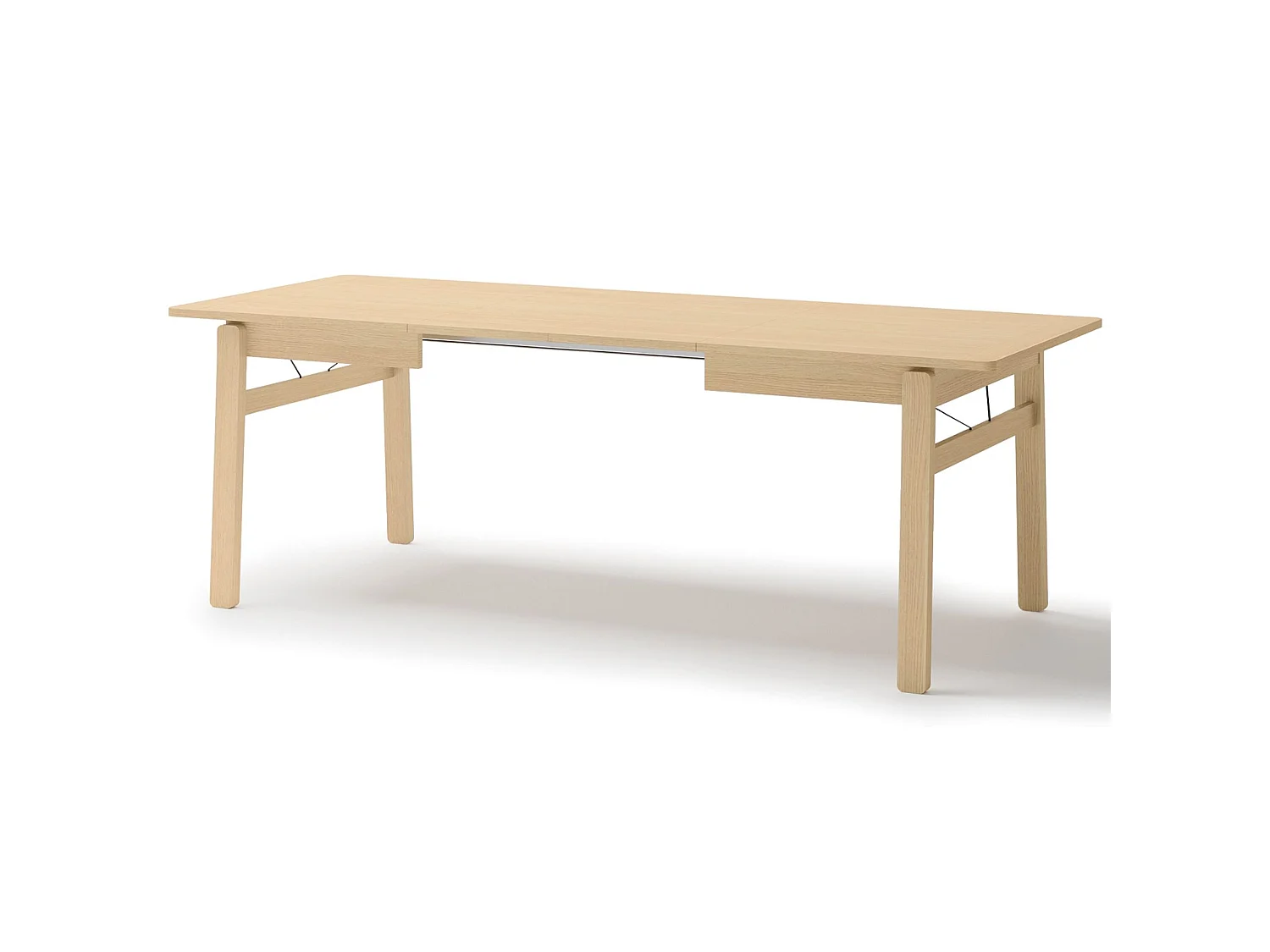 Table à manger extensible – Chêne clair – 149x269x85 cm – PLOT
